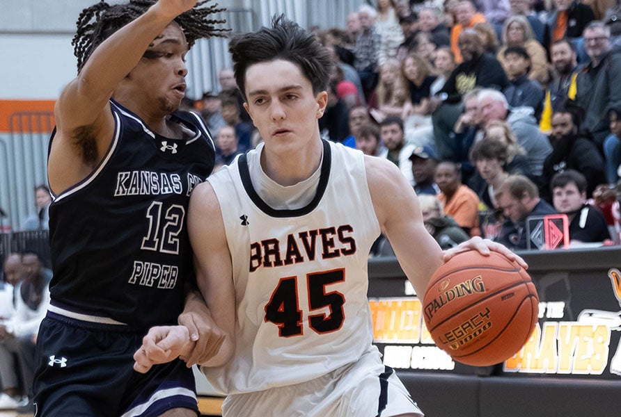 MaxPreps Kansas Player of the Year Kelan Gruver knocked down 85 3-pointers during his championship-winning senior campaign. (PHOTO: Mike Cerny)