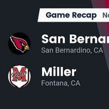 Football Game Recap: Miller Rebels vs. San Bernardino Cardinals