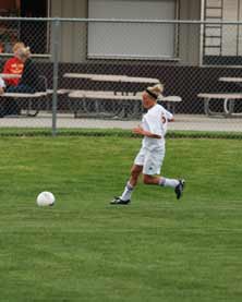 Natalie Figanbaum has proven herselfas one of the most prolific scorers toever wear a Denver High jersey, eventhough she goes to school at Tripoli High.