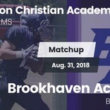 Football Game Recap: Brookhaven Academy vs. Clinton Christian Ac