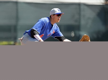 Luke Dykstra of Westlake High smacked a triple in an Area Code Games contest earlier this week.