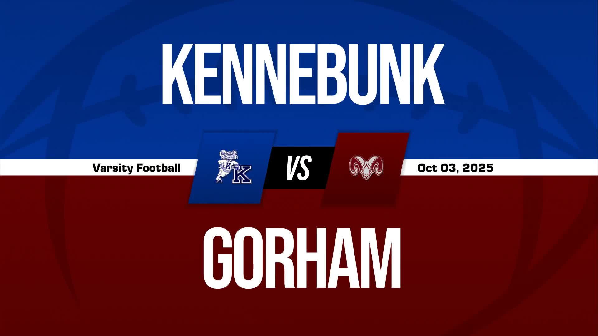 Football Recap: Gorham's Losing Streak Snapped at Four Games + How To Watch