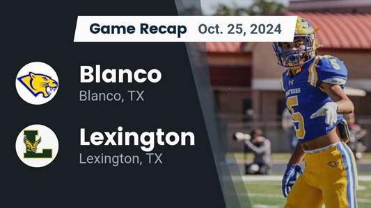 Football Recap: Blanco Beats Lexington for Their Third Straight 