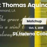 Football Game Recap: St. Thomas Aquinas vs. St. Helena College a