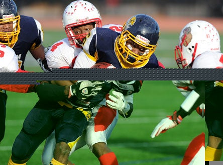 Malquwan Pinkney led the way in a Massachusetts blowout in favor of Putnam-Vo-Tech.