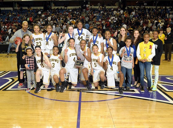 Bishop O'Dowd's 2013 California State Open Division championship team. The Dragons finished No. 2 in the nation last season and despite losing five college-bound seniors to graduation, they went 23-4 in the regular season this season and are ranked 20th nationally.
