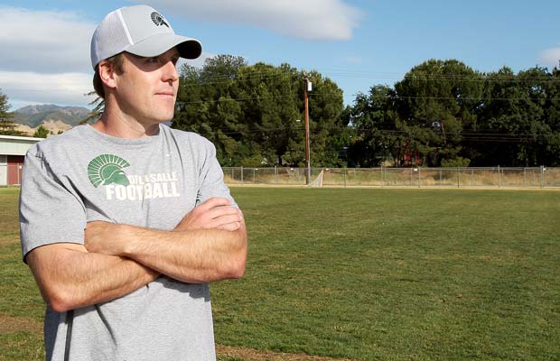 De La Salle head coach Justin Alumbaugh