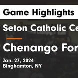 Basketball Game Recap: Chenango Forks Blue Devils vs. Seton Catholic Central Saints