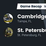 Football Game Recap: St. Petersburg Catholic Barons vs. Cambridge Christian Lancers
