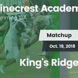 Football Game Recap: King's Ridge Christian vs. Pinecrest Academ