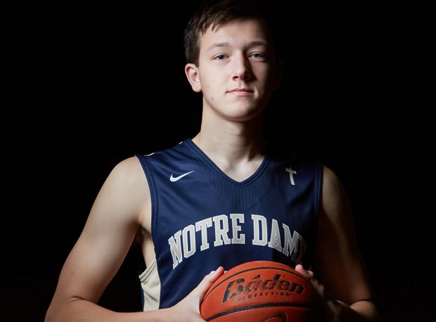 Justin Bottorff of Quincy Notre Dame hasn't let any early-life bout with cancer derail his ambitions to play college basketball.