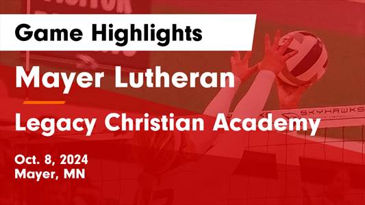 Volleyball Recap: Mayer Lutheran Continues Road Dominance  on Tu