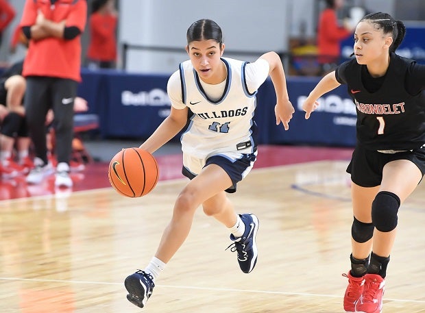 Centennial's Danae Powell works at the Nike TOC in December. The Bulldogs remain at No. 24 in the MaxPreps Top 25. (Photo: Mark Jones)