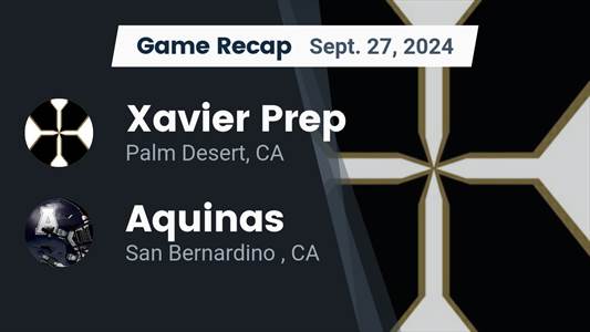 Football Recap: Xavier Prep Comes Up Short