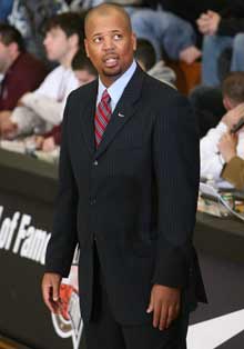 Head coach Mike Jones, DeMatha