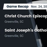 Football Game Recap: St. Joseph&#39;s Catholic Knights vs. Christ Church Episcopal Cavaliers