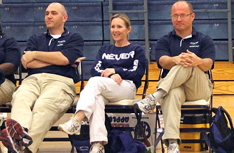 Coach Tim McHale, right, is looking to go out with a state championship this season.