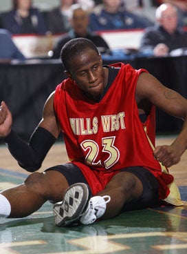 Half Hollow Hills West High's Tavon Sledge.