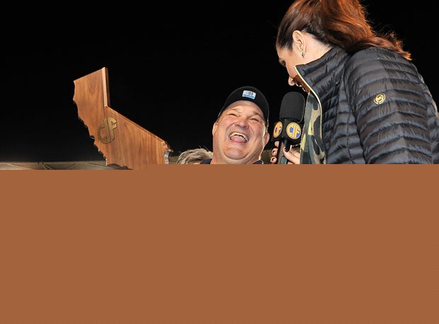 Roger Canepa smiles after his third-straight state title.