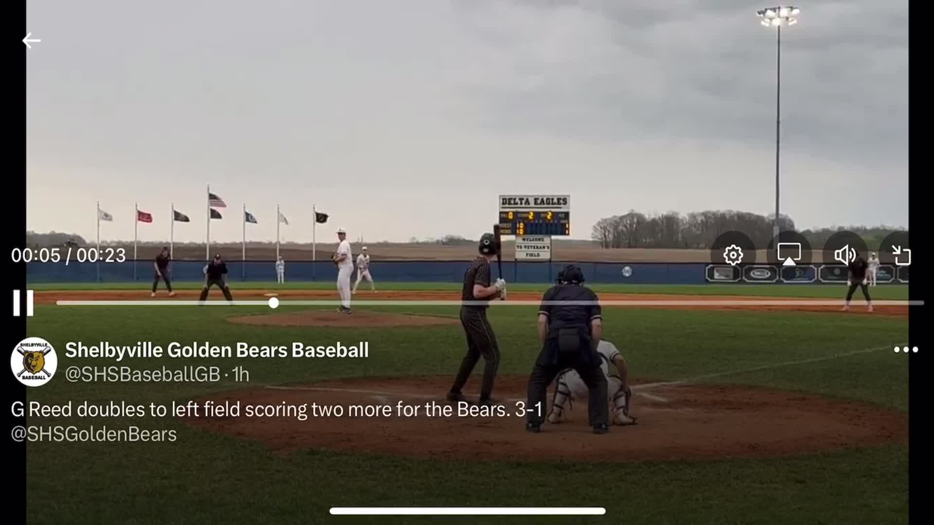 Baseball Recap: Shelbyville Takes a Tough Playoff Loss