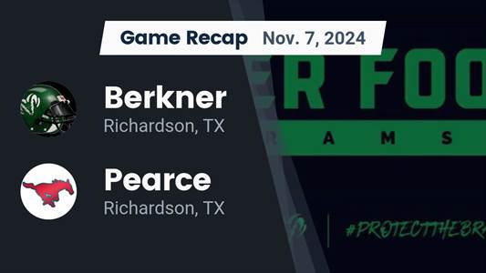 Football Recap: Pearce Beats Berkner for Their Sixth Straight  V