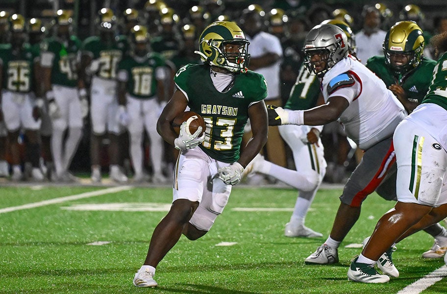 After running for more than 1,200 yards and 16 touchdowns over the past two seasons, Ashton Turner should have an expanded role for Grayson in 2026. (PHOTO: Kenny Grimes)