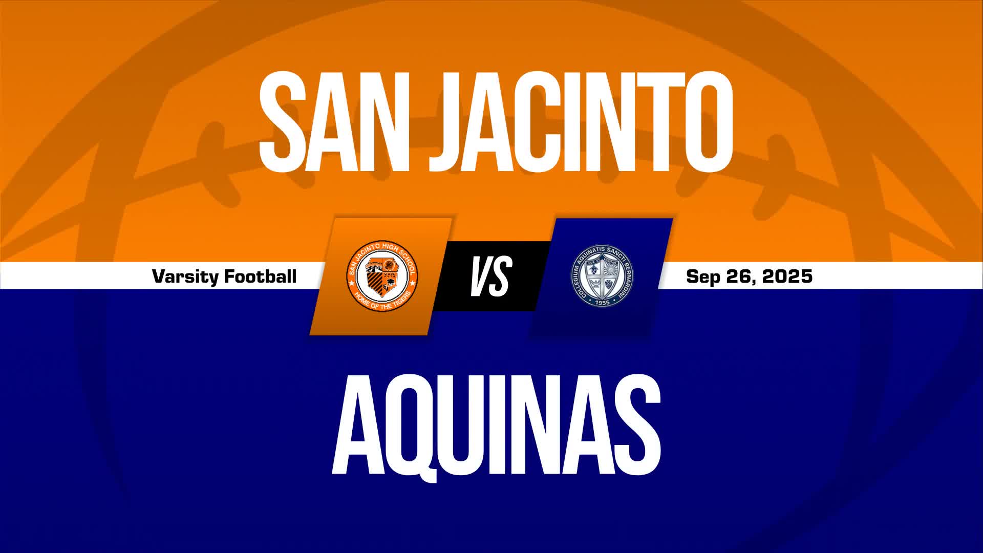 Football Recap: San Jacinto Keeps Aquinas' Under Pressure