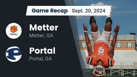 Football Recap: Metter Wins Going Away Against Portal