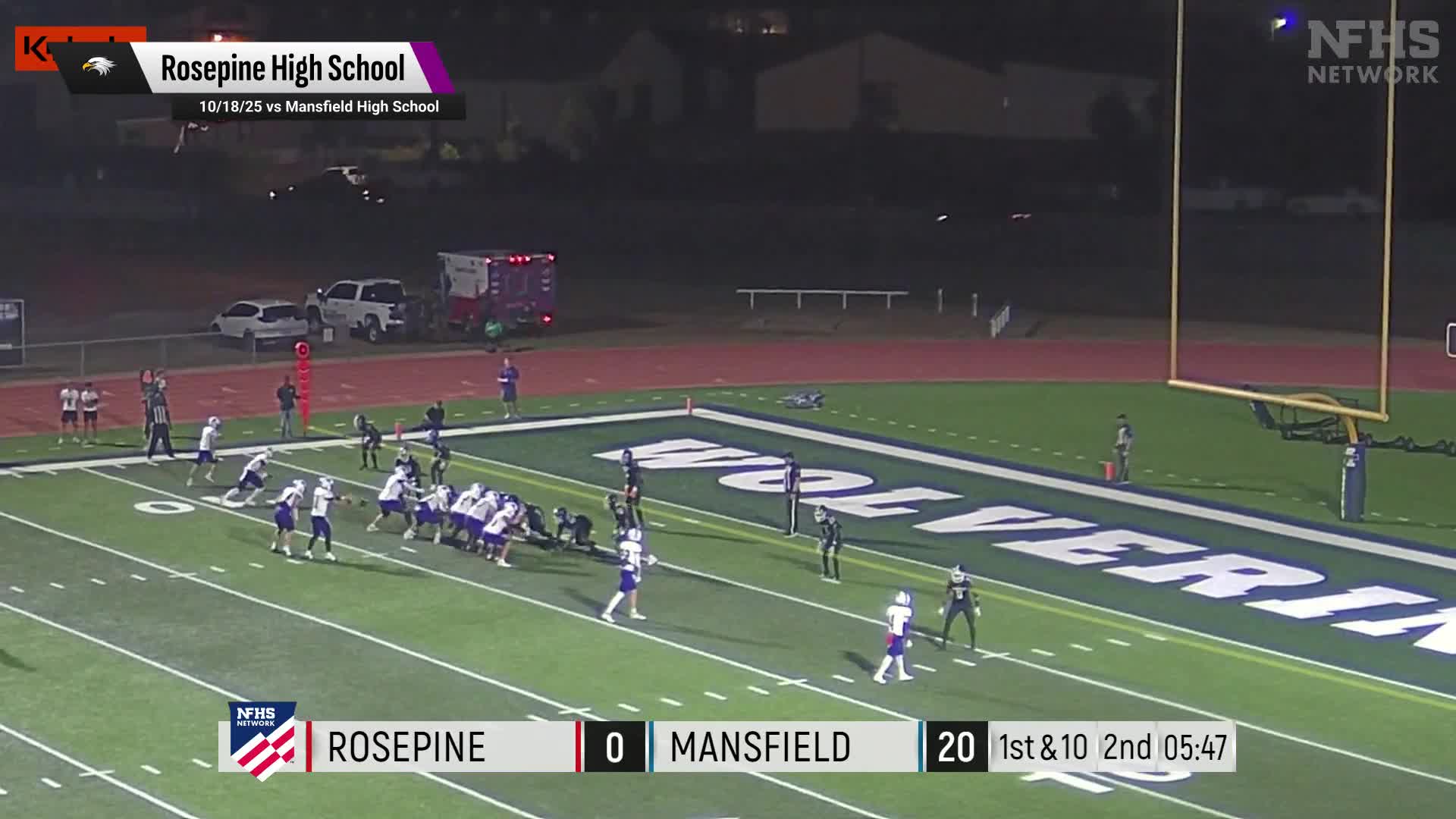 Football Recap: Rosepine Comes Up Short