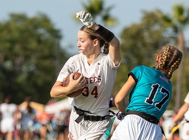 High school flag football national rushing leaders: Illinois trio tops the list