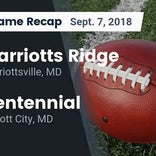 Football Game Recap: Hammond vs. Marriotts Ridge