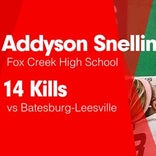Addyson Snellings Game Report