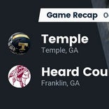 Football Game Recap: Temple Tigers vs. Heard County Braves