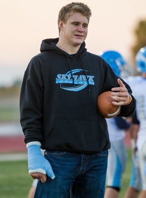 Gustin is described as "reckless and relentless"at linebacker.