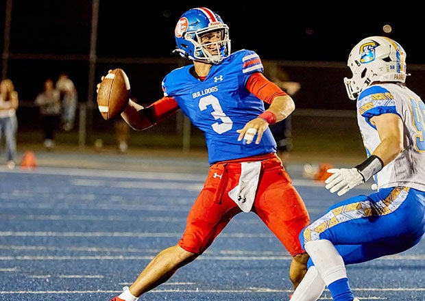Ryder Lyons in action last season against Junipero Serra. (PHOTO: Anthony Brunsman)