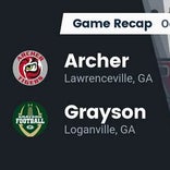 Football Game Recap: Archer Tigers vs. Grayson Rams