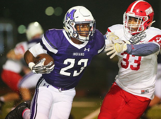 Mascoutah (Ill.) senior running back Devin Wills ran for 354 yards and five touchdowns on 32 carries in a win over Centralia (Ill.) last week. 