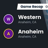 Anaheim vs. Western
