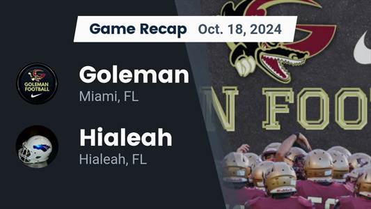 Football Recap: Hialeah Piles Up the Points Against Goleman
