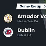 Football Game Recap: Dublin Gaels vs. Amador Valley Dons