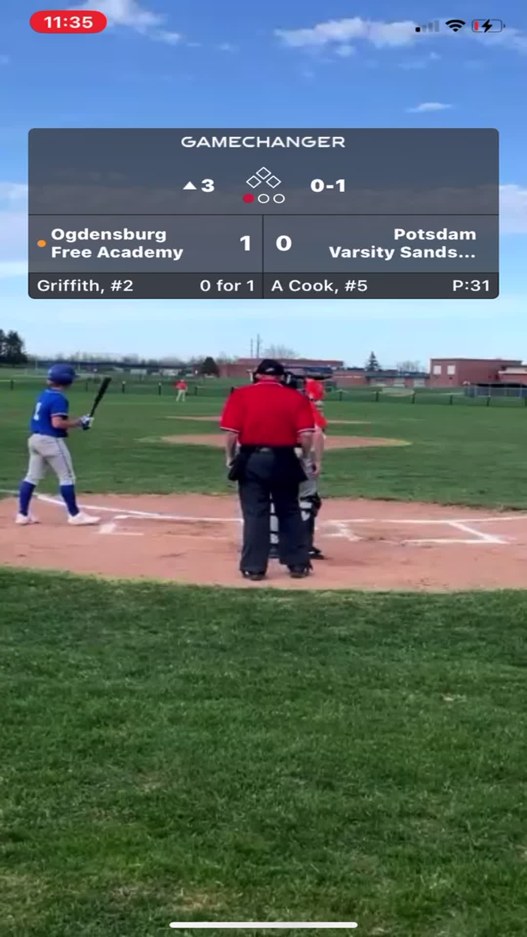 Baseball Game Preview: Potsdam Leaves Home