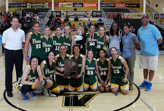 Pinewood after winning its eighth Northern California title last week with an impressive 61-38 win over top seed Brookside Christian.