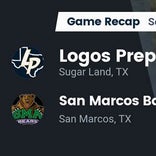 Football Game Recap: Logos Prep Academy Lions vs. Saint Mary&#39;s Hall Barons