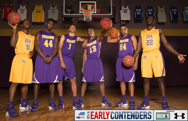 Quality Education Academy players (left to right) Renathan Embo, Nicholas Rene, Andre' Toure, DaShawn Corprew, Keith Stagg and Papa Ndiaye.   