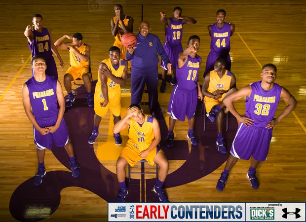 Head coach Isaac Pitts and his 2015-16 Quality Education Academy players 