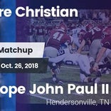Football Game Recap: Goodpasture Christian vs. Pope John Paul II