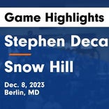 Snow Hill has no trouble against Washington