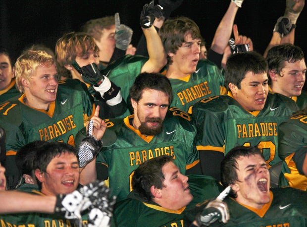 Paradise, shown here after winning a 2011 title, is the most dominant Northern Section football program in the MaxPreps era.