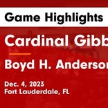 Boyd Anderson vs. Cardinal Gibbons