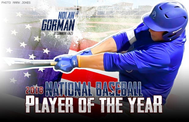 Nolan Gorman named National High School Baseball Player of the Year